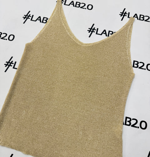 Camiseta de tirantes Vanessa Oro