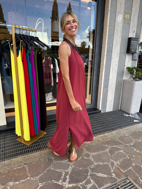 Vestido Betta Terracota