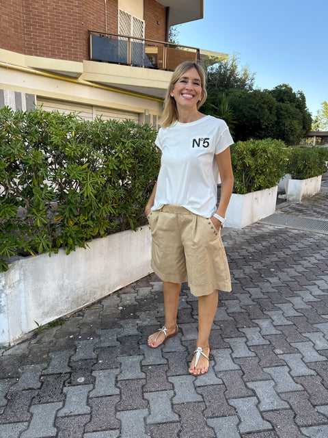 T-shirt Cinque Bianco