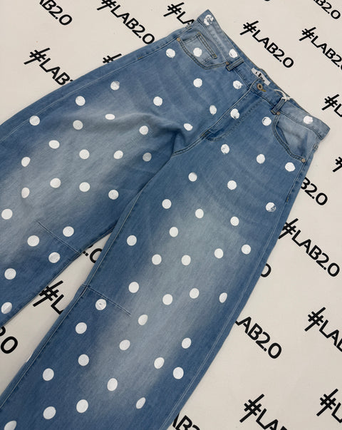 Jeans Pois Blu