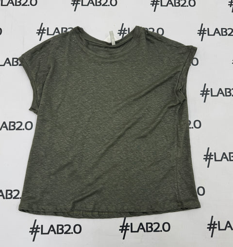 Military green linen Kia T-shirt