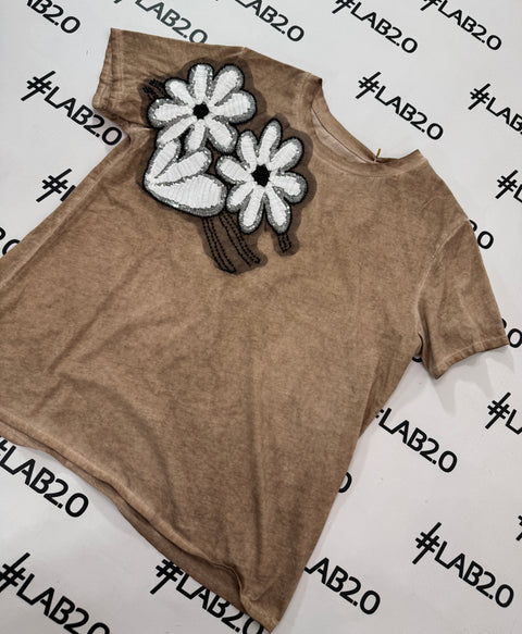 T-shirt Letizia Camel Delavè