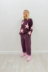 Pantalone Nadia Bordeaux