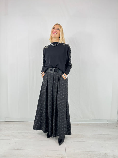 Panta-gonna Laura SHINE Nero