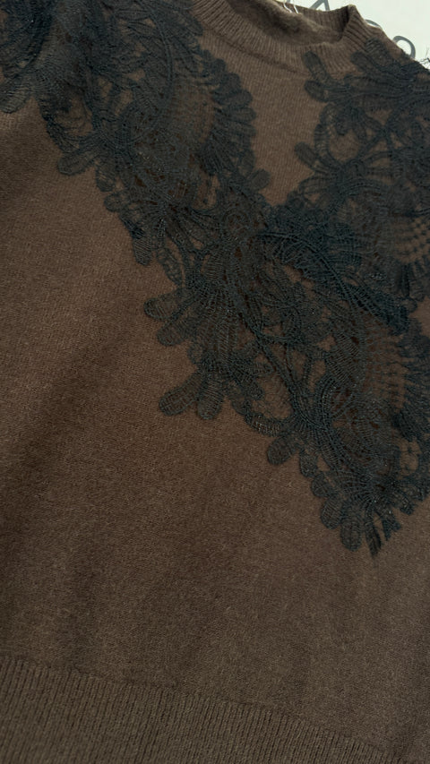 Maglione Michelle Marrone