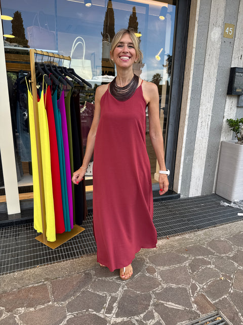 Vestido Betta Terracota