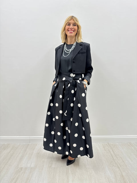 Black Jasmine Crop Blazer