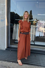 Giuliana Rust Culotte Trousers