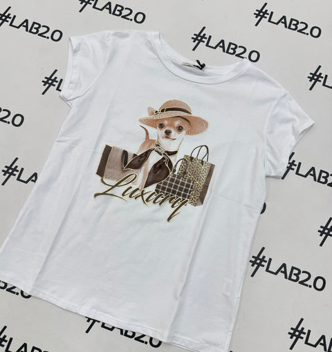 Camiseta Lux marrón