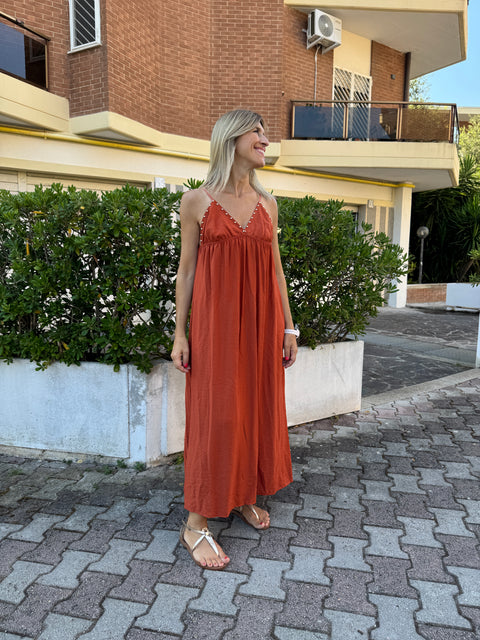 Vestido Dama Color Óxido