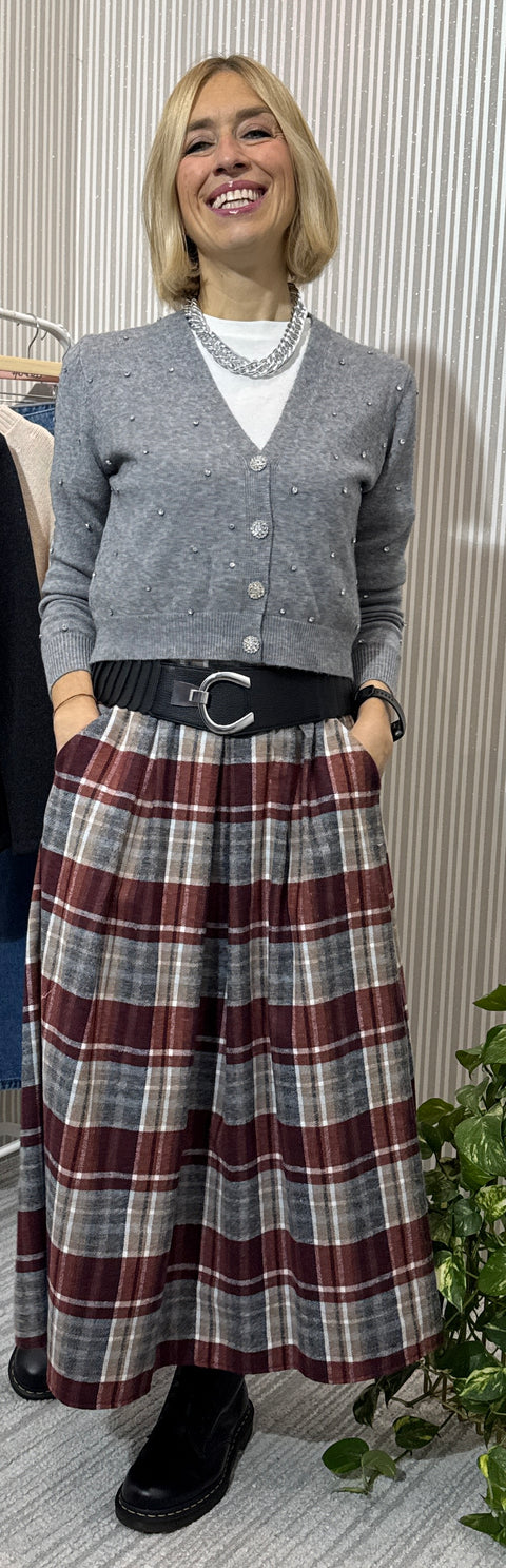 Cardigan Brilliance Grigio