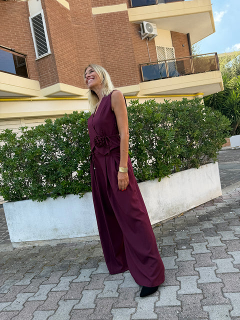 Conjunto Rossella Burdeos