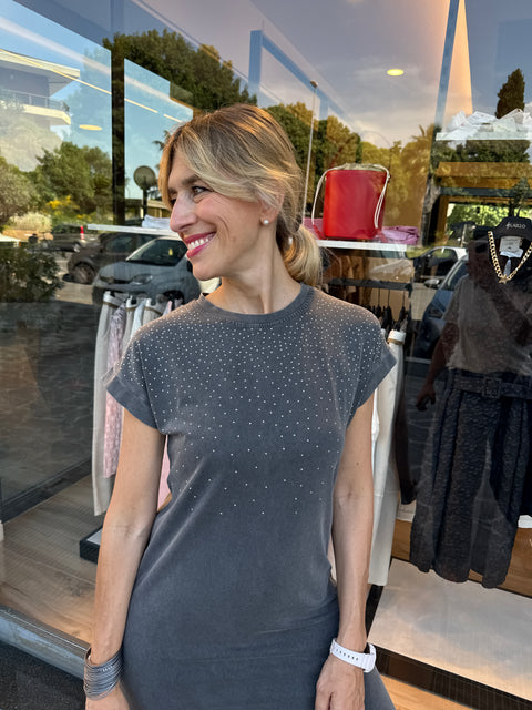 Brill Washed Grey Dress