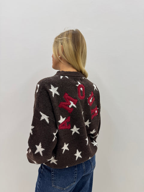 Maglione Amour Marrone