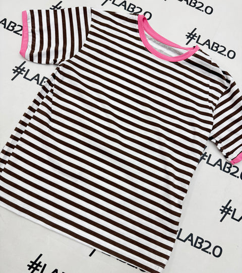 T-Shirt Vienna Marrone Rosa