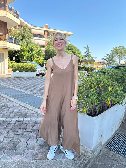 Alice Camel Jumpsuit