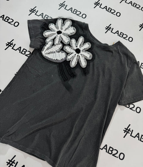 T-shirt Letizia Grigio Delavè