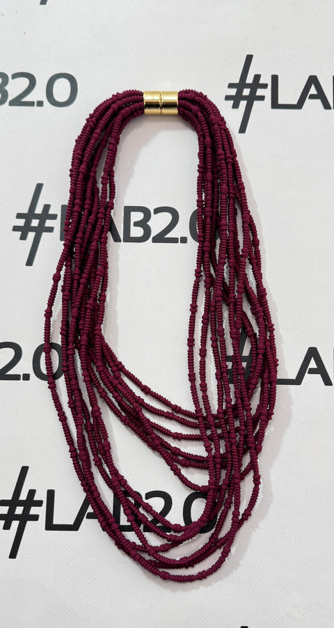 Collana Ludo Bordeaux