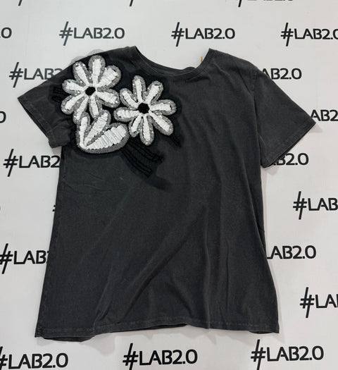 T-shirt Letizia Grigio Delavè