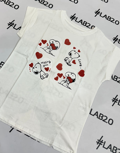 T-shirt Snoopy in Love