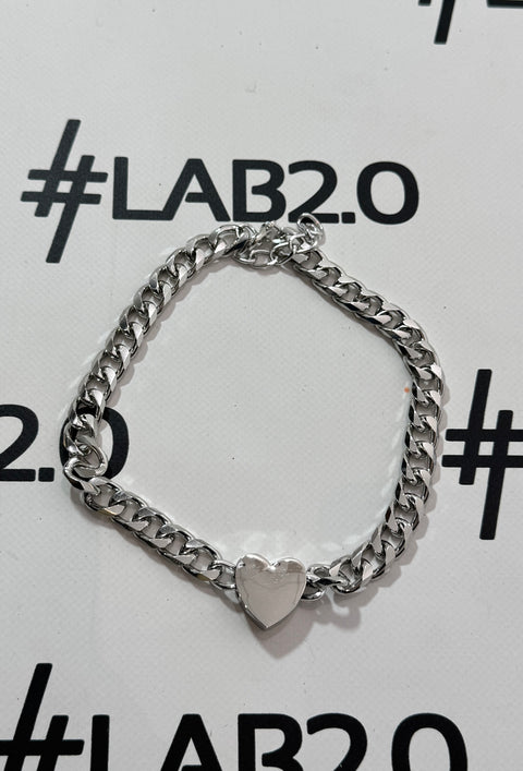 Collana Heart Silver