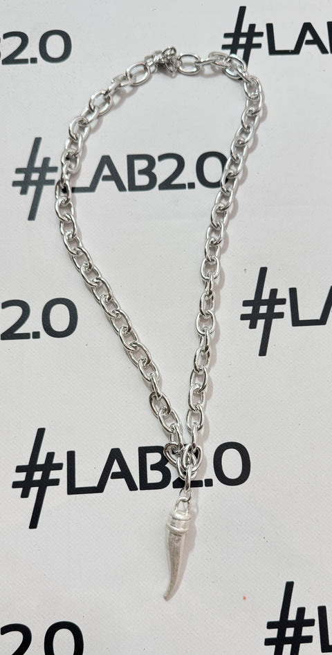 Collana Corno Argento