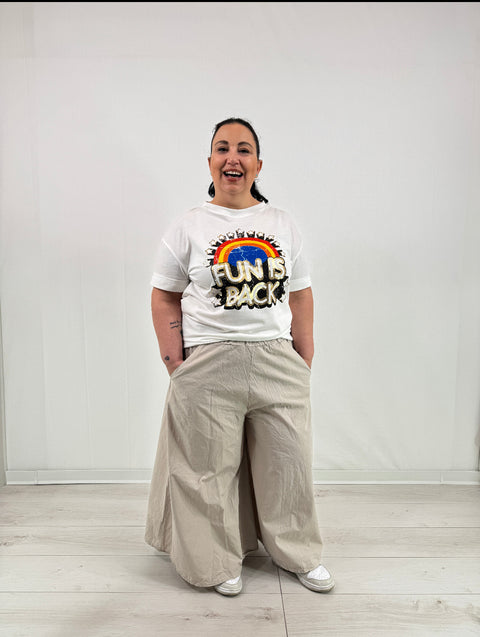 Gonna-pantalone Hoara Beige