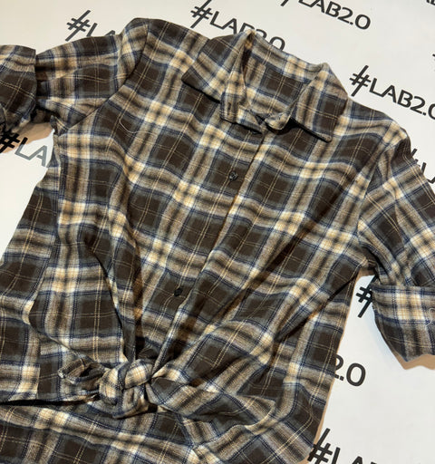 Camicia Quadretti Marrone