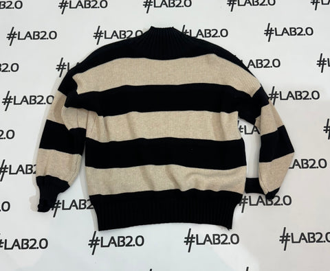 Maglione Stripes Panna