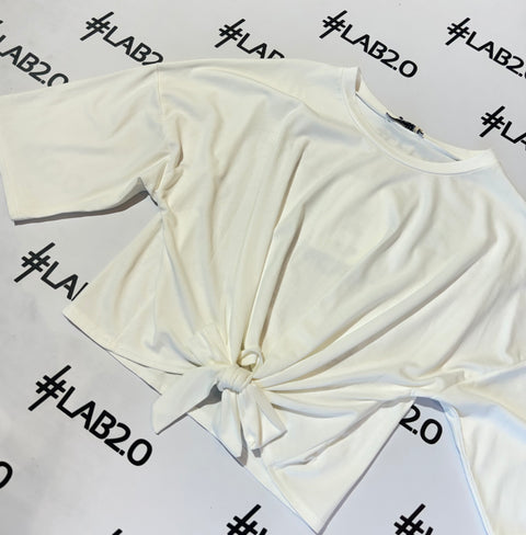 Maglia Nodo Fiocco Panna