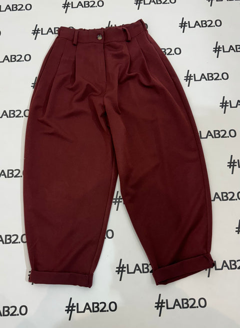 Pantalone Giorgia Bordeaux