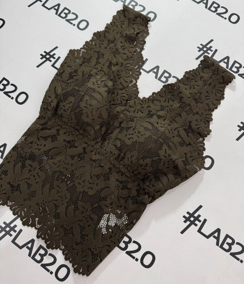 Bralette pizzo Caffè