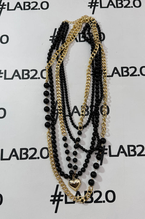 Collana Hope Gold Nero