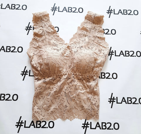Bralette pizzo Beige