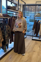 Panta-gonna Laura Melange Marrone