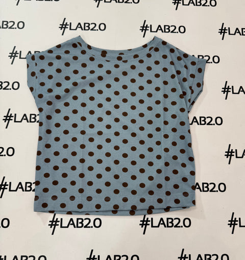 T-shirt Pois Avio Marrone