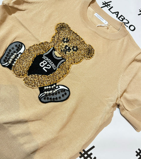 Maglia Bear Biscotto
