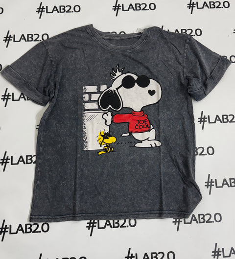 T-shirt Snoopy Cool Delavè