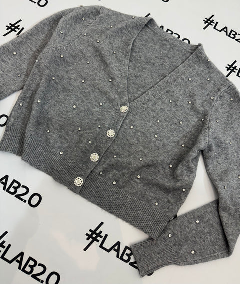 Cardigan Brilliance Grigio