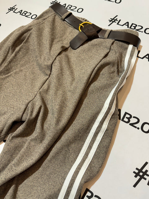 Pantalone Liberty Spinato Marrone