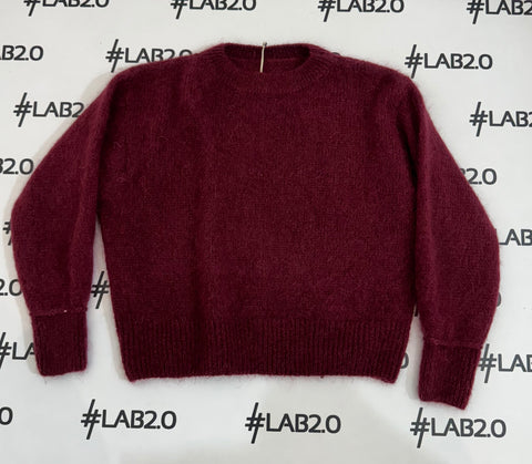 Maglione Sandy Mohair Bordeaux