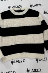 Maglione Stripes Nero