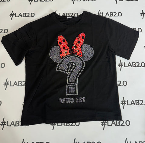 T-shirt Minnie Nera