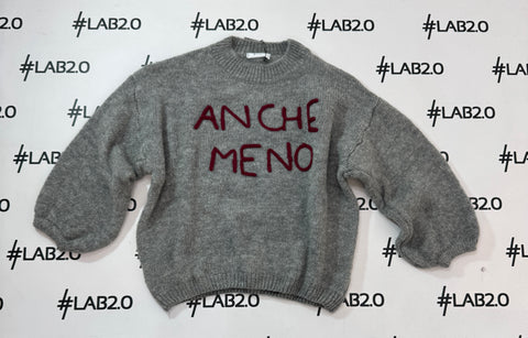 Maglione Anche Meno Grigio