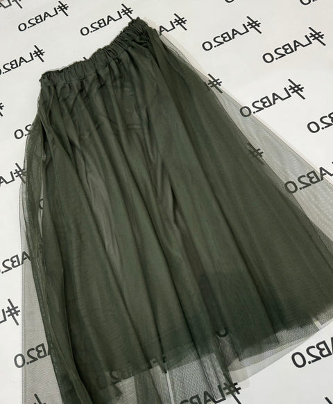 Gonna tulle Militare Curvy