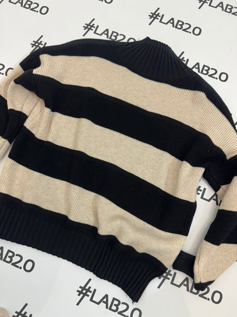 Maglione Stripes Panna