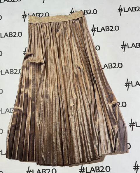 Gonna velluto Tortora