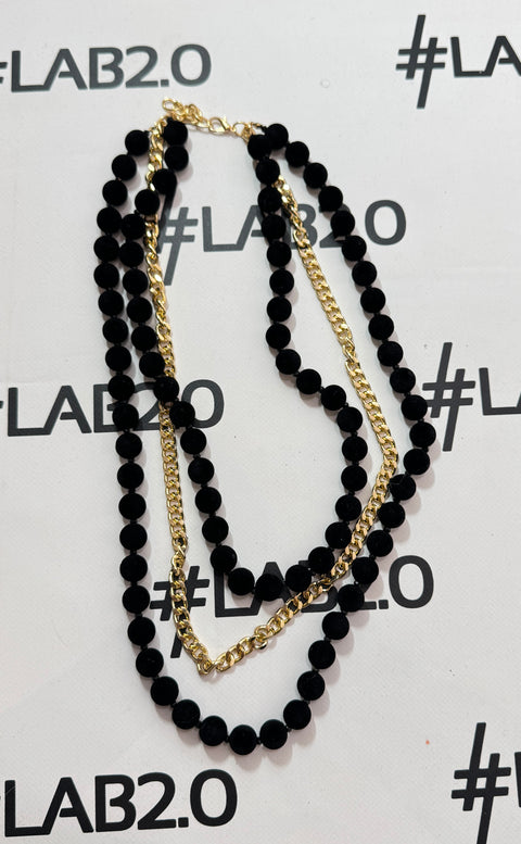 Collana Viola Nero Oro