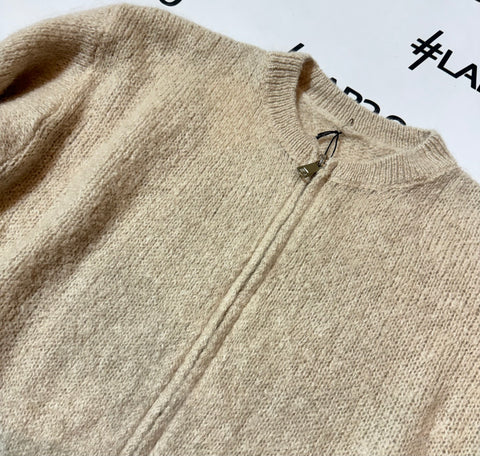 Cardigan Zip Beige