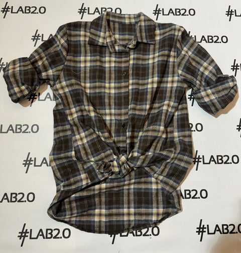 Camicia Quadretti Marrone